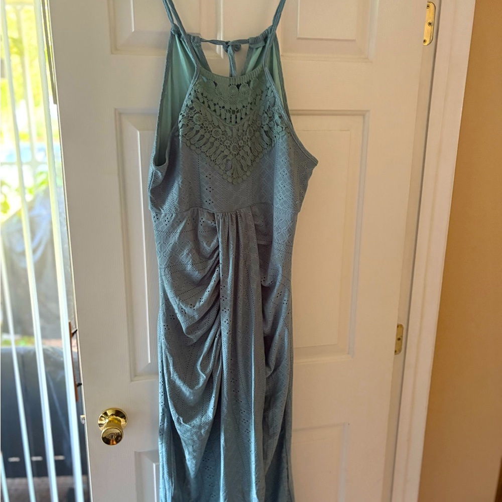 Elegant Blue Maxi Dress